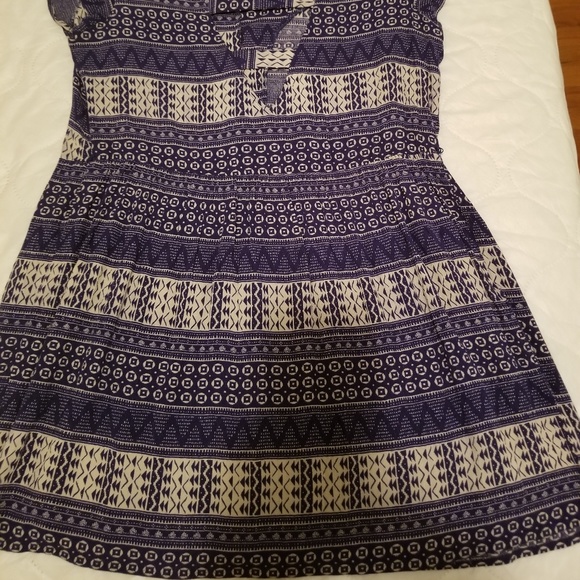 strappy back tunic button down front - Picture 2 of 5